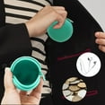 thumbnail image 6 of cpengpj Round Zipper Silicone Coin Purse Earphone Bag, Zipper Pocket Bag Keychain Round Coin Pouch with Wrist Lanyard, 6 of 6