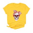thumbnail image 4 of Camiseta de manga corta a la moda para mujer, camiseta informal, camiseta estampada, 4 of 6