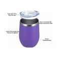 thumbnail image 2 of Vaso Termico 12oz Acero Inoxidable W/calor/frío Purpura Malubero Vaso Termico, 2 of 4