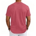 thumbnail image 7 of Mens Shirts Ultra Soft Plain Tshirts for Men Cooling Crew Neck Casual Basic Tee Shirt Undershirt Hot Pink L, 7 of 7