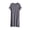 Dark Gray, variant on UVEASISHA Nightgowns for Women Short Sleeve Crew Neck Sleep Dress Soft Comfy Loose Fit House Dresses Side Slit Casual Summer Sleepwear House Dress Blue XL