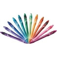 thumbnail image 4 of BIC Gel-Ocity Quick Dry Gel Pens, Medium Point (0.7mm) Assorted Colors, 12-Count, 4 of 9