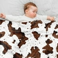 thumbnail image 3 of Cow Print Blanket Cow Decor Bedding Throw Blanket for Girl Women Christmas Valentine's Birthday Gifts Soft Cute Print Farm Animal Cow Blanket 40x50 Inch, 3 of 8