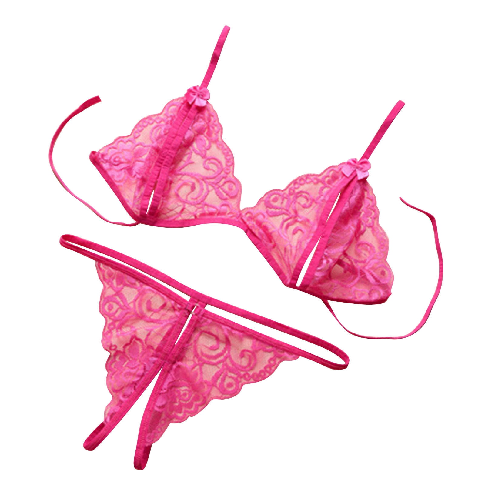 Quttos Women Pink Bra Panty Set QT-ST-333