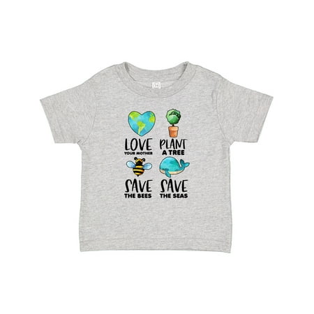 

Inktastic Earth Day Plant a Tree Save the Bees Save the Seas Love Your Mother Earth Boys or Girls Baby T-Shirt