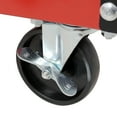 thumbnail image 5 of NIGSQJB 3 Tier Rolling Tool Cart on Wheels,Heavy Duty Utility Tool Cart with Pegboard for Repair Shop, Garage, Warehouse,Red, 5 of 9