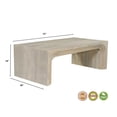 thumbnail image 5 of Taran Designs Mason 2-piece Carved Solid Wood Living Room Table Set in White, 5 of 6