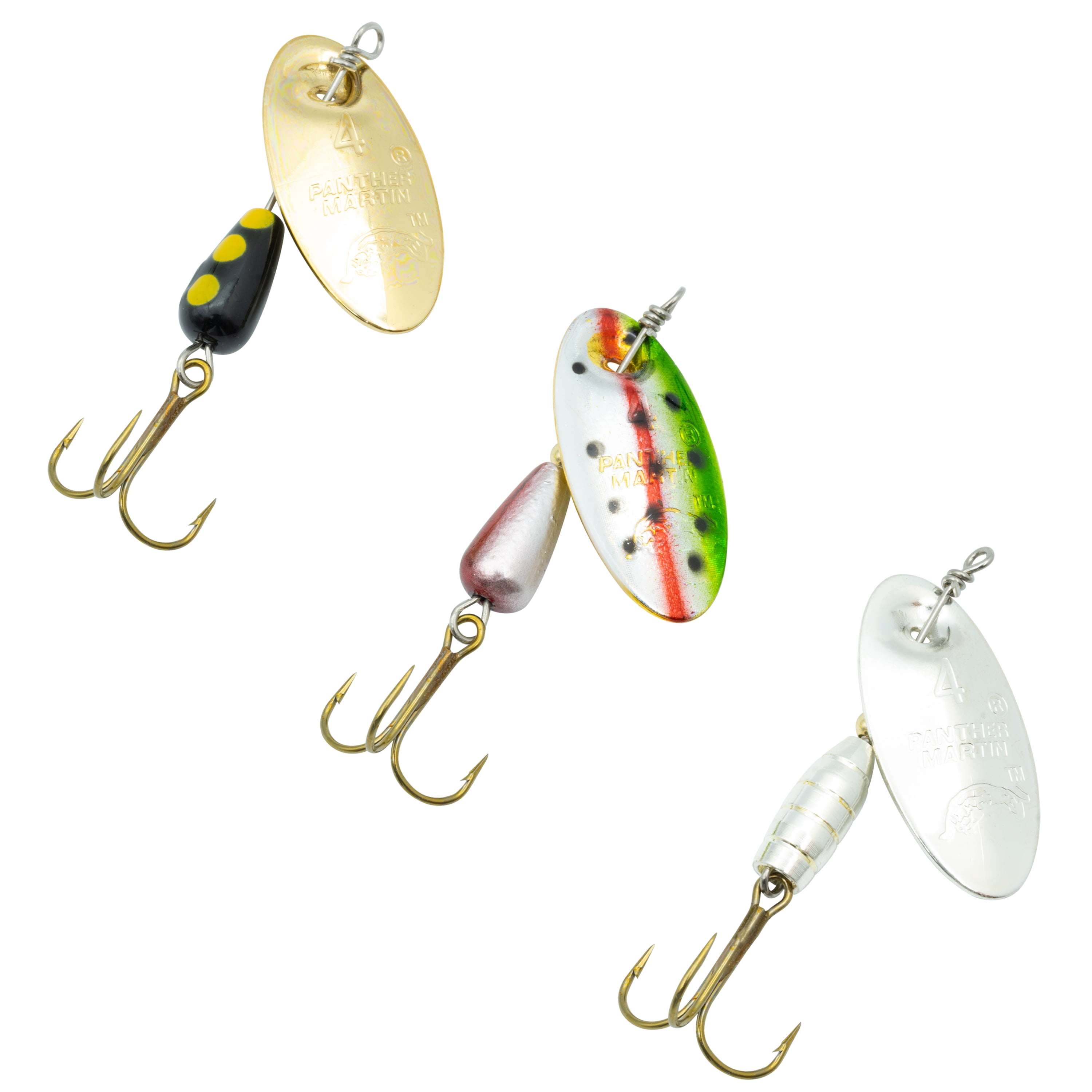 (2 pack) Panther Martin WT3 Western Trout Spinners Fishing Lure Kit - 1/8 oz - Assorted - Pack of 3