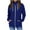 Blue, variant on Zedker Hoodies for Women Full Zip Up Long Sleeve Hooded Sweatshirt Casual Coat, Plus Size Pink L