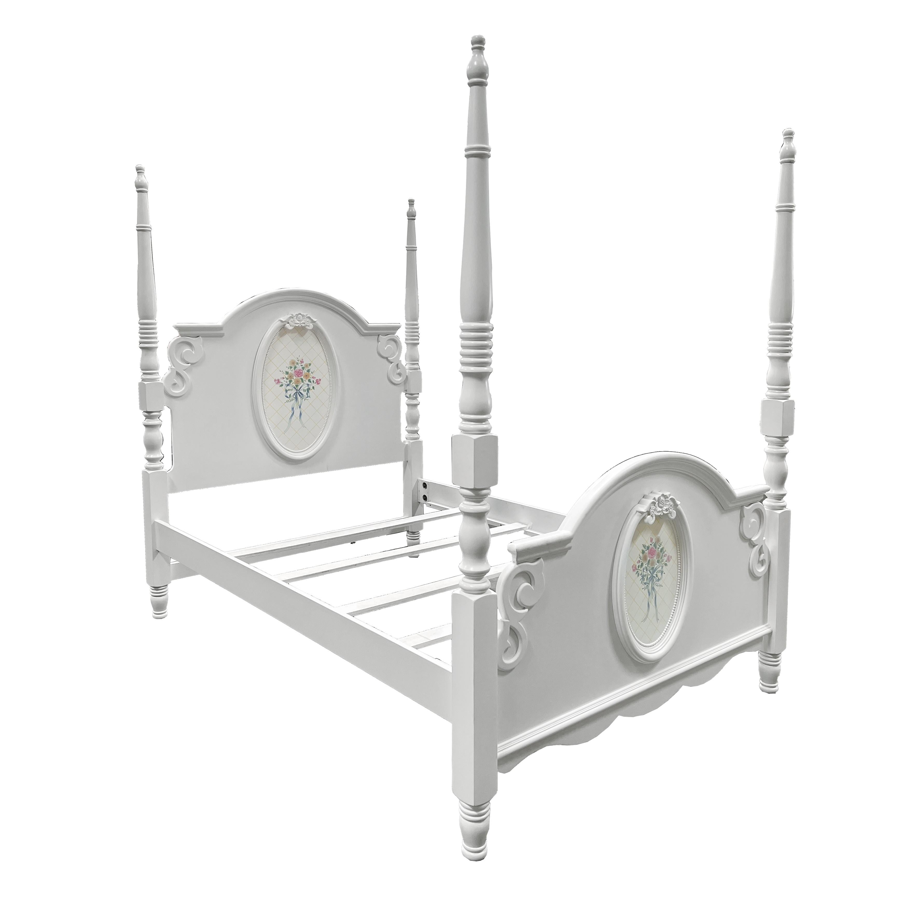 Acme Flora Twin Bed (Poster) White - Walmart.com