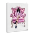 thumbnail image 3 of Stupell Industries Pink Stylish Glam Chair Canvas Wall Art design by Ziwei Li, 20 x 16, 3 of 7