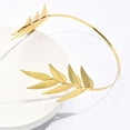 thumbnail image 3 of Eosunjian Leaf Crown Stainless Glossy Exquisite Solid Color Headwear Bridal Wedding Dress Accessories Queen Tiara Crown Women Headgear, 3 of 13
