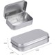 thumbnail image 2 of Latas vacías rectangulares de metal con bisagras - Paquete de 40 mini contenedores plateados portátiles Kit de almacenamiento pequeño y organizador para el hogar Latas pequeñas con tapas Craft Co, 2 of 5