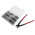 thumbnail image 2 of Herramientas de abrazadera de tubo, kit surtido de clips de manguera de manguera de acero inoxidable de 130 piezas Abrazaderas de manguera elegantes y modernas, 2 of 12