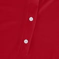 thumbnail image 6 of Mohiass Womens V Neck Polo Shirts Business Casual Long Sleeve Blouse Collared Work Top Slim Fitted 2024 Fall Basic Shirt Red L, 6 of 7