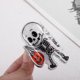 thumbnail image 4 of Ofertas Únicas 1 Clip de Garra de Halloween Calavera Calabaza para Mujeres Negro Naranja, 4 of 5