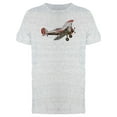 thumbnail image 1 of Smartprints Mens Graphic Tee - Retro Airplane Doodle - Regular Fit 100% Cotton, 1 of 2