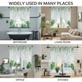 thumbnail image 3 of St. Patrick's Swag Curtains for Kitchen/Bedroom/Living Room, Luck Shamrock Eucalyptus Leaves Flowers Blue Scalloped Curtains 63 Inch Long, Window Swag Topper Curtains Valances 2 Panels Set 36"x63", 3 of 8