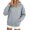 A377-Gray, variant on Sokhug Hooded Sweatshirts for Women Long Sleeve Drawstring Hoodie with Front Kangaroo Pocket Drop Shoulder Loose Casual Solid Sweatshirts Tops