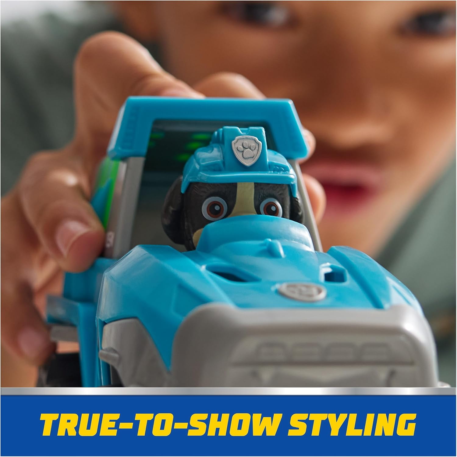 Paw Patrol, Rex’s Dinosaur Rescue Vehicle, Toy Truck with Collectible Action Figure