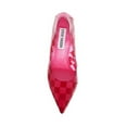 thumbnail image 6 of Steve Madden Atlanta Pink Multi Slip On Pointed Toe Checkered Detailed Pumps (Pink Multi, 6), 6 of 6