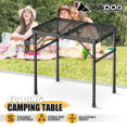 thumbnail image 2 of MADOG Folding Camping Grill Table with Mesh Desktop, Portable Outdoor Grill Stand Picnic Table with Height Adjustable for Cooking BBQ, Black, 2 of 10