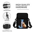 thumbnail image 7 of FUIALDOLG Polyester Crossbody Bags with Capybara Letter J, Zipper Pockets Cell Phone Pouch for Daily Travel and Shopping, 7 of 7