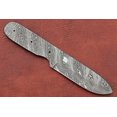 thumbnail image 5 of 8.25" Spey point blank blade, hand forged Damascus steel knife with 4" cutting, 5 of 6