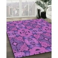 thumbnail image 2 of Ahgly Company Indoor Square Patterned Heliotrope Purple Area Rugs, 8' Square, 2 of 6