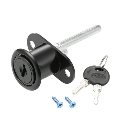 REGALWOVEN Drawer Lock 19mm Cylinder Diameter for Desk Cabinet Locker Black