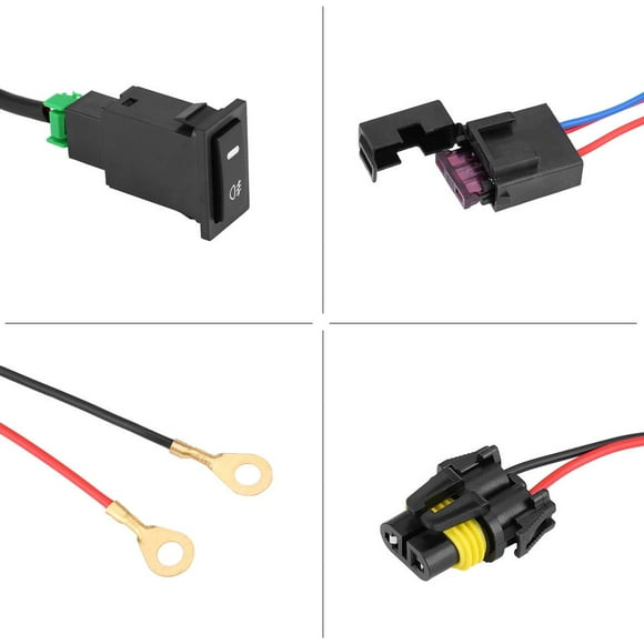 Hilitand ON-OFF Spot Light Switch, On/Off Switch Wiring Wiring Harness, For Car