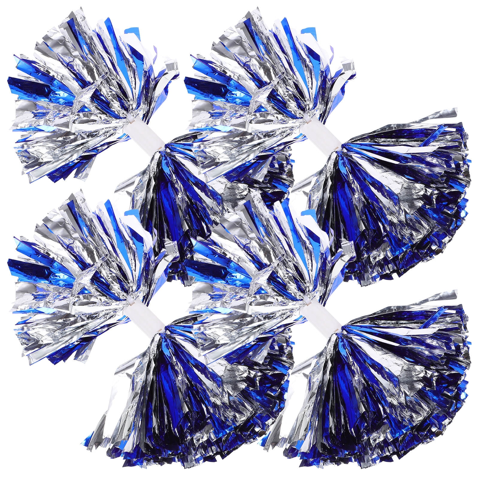 YUNLIGHTS 4-Pack Cheerleading Pom Poms, Reusable PE Material Performance Props for Dance &