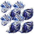 thumbnail image 3 of HOMEMAXS 4pcs Cheerleading Pom Poms Large Cheerleader Reusable Metallic Cheer Pom Poms, 3 of 8