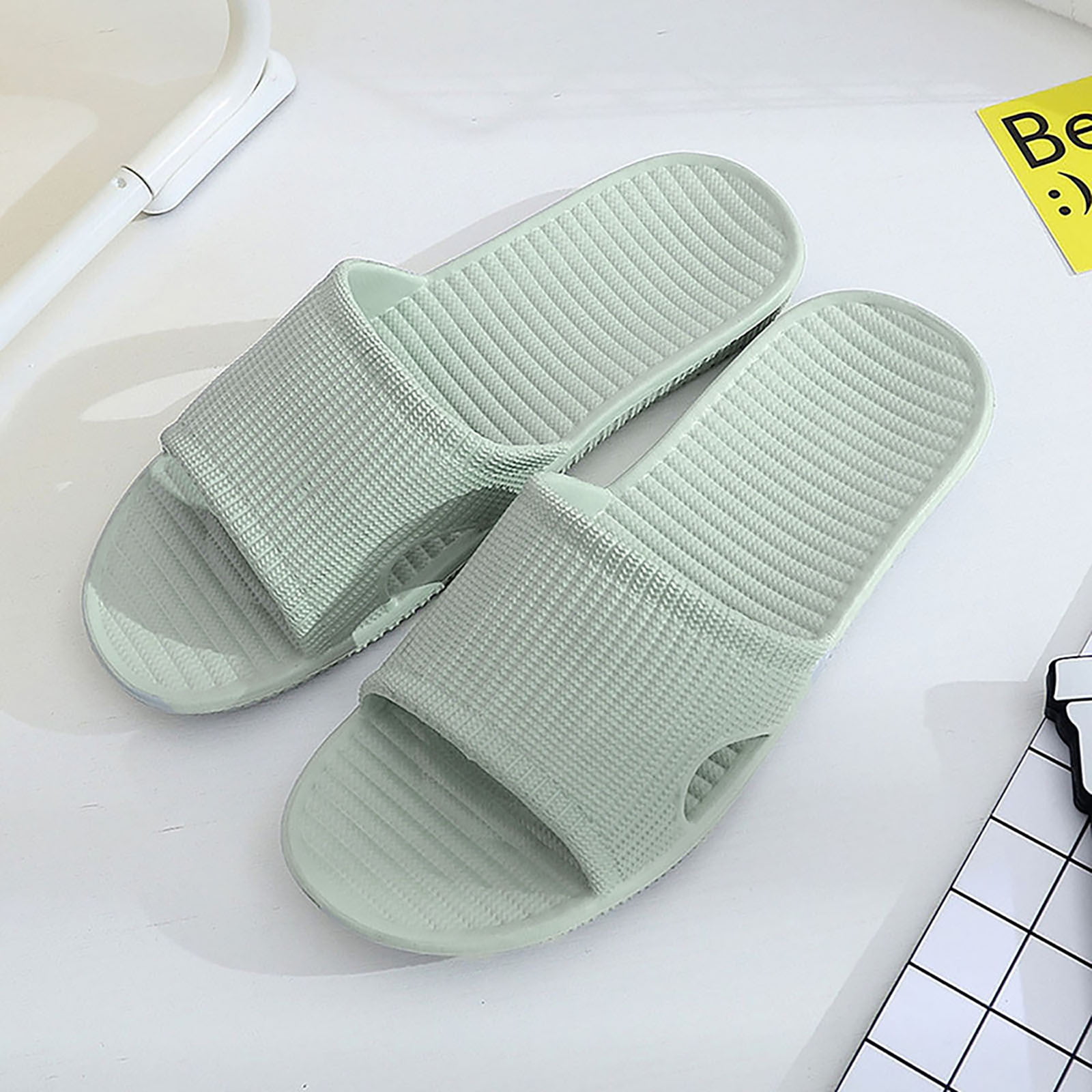 Lifesty_ler Sandals Flip Flops for Men/Boys Shower Stripe Flat Bath Slippers Summer Sandals Indoor & Outdoor Slippers