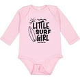 thumbnail image 3 of Inktastic Little Surf Girl with Surfboard Girls Long Sleeve Baby Bodysuit, 3 of 5