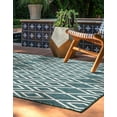 thumbnail image 7 of Jill Zarin Outdoor Collection Area Rug - Turks and Caicos (6' 1" x 9' Rectangle Teal/Ivory), 7 of 7