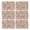 Beige Floral And, variant on Black Boho Geometric and Plant Pattern Summer Placemats Table Placemats Set Of 4-Linen Kitchen Washable Placemats Table Mats 11.8"x17.7"Non-Slip Heat Resistant