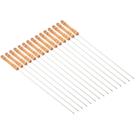 ORDDIART Heat Resistant Skewers Stainless Steel 30Pcs 11.8In