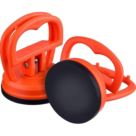 ventosas para vidrio, ventosas de goma, capacidad de carga máxima de 30/40 kg, 118 mm, amarillas