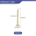 thumbnail image 2 of Uxcell 80 Pack Small Tiny Nails 1.2x15mm(DxL) Tiny Brass Nails Hardware Nails Small Nail, Brass Tone, 2 of 5