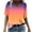 Multicolor, variant on Womens Summer Tops Womens Summer Tops V Neck T Shirts Printed Tops Loose Casual Tshirts Shirts for Women