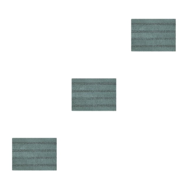 Yuarrent Alfombra de baño elegante y duradera de tela para un aspecto moderno alfombra absorbente antideslizante para suelo de baño verde agua Type1 NO1