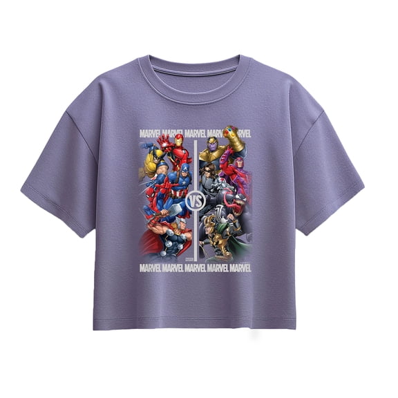 Avengers - Marvel Vs Villans - Youth Girls Boxy T-Shirt