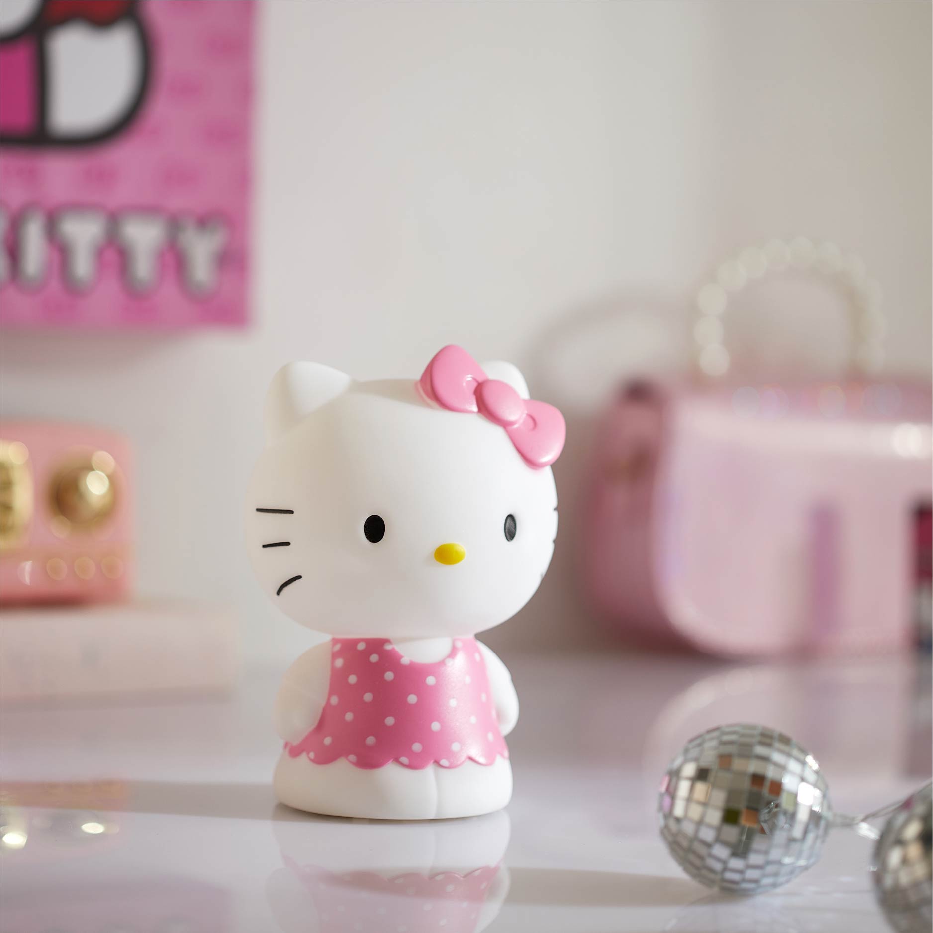 Hello Kitty LED Squishy Mood Light, White