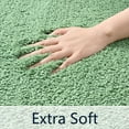 thumbnail image 2 of Lochas Green Polyester Bath Rug, 36" x 24", Machine Washable, 2 of 12