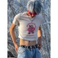 thumbnail image 2 of Camiseta de algodón con estampado gráfico punk Y2K para hombre, cuello redondo corto, ropa urbana gótica, camisetas de manga corta, ropa para hombre, 2 of 6
