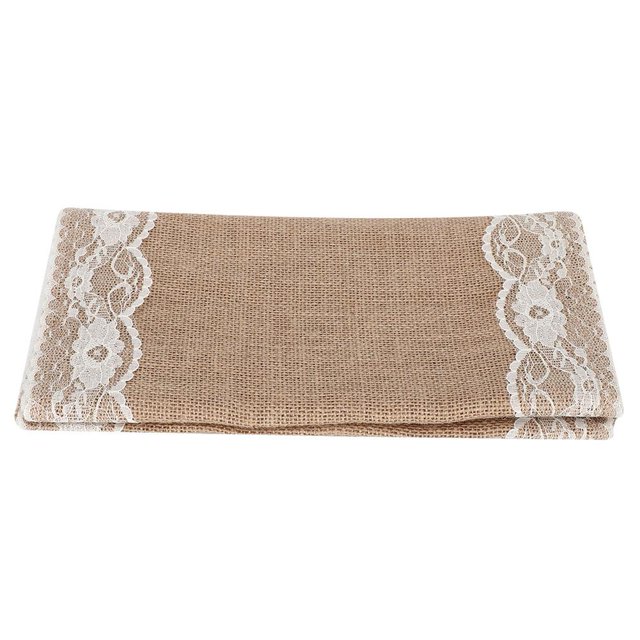 Camino de mesa de comedor NikouMX para fiesta de Navidad decoración de banquete tela beige