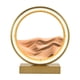 thumbnail image 3 of Lámpara de mesa de arenas movedizas, cuadro artístico de arenas móviles dinámicas, reloj de arena redondo, paisaje de arena Oro dorado, 3 of 9