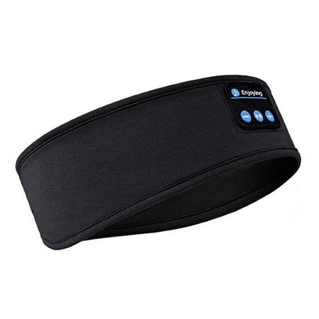 Bluetooth Earphones Sports Sleeping Headband Elastic Wireless Headphones Music Eye Mask Wireless Bluetooth Headset Headband,Black