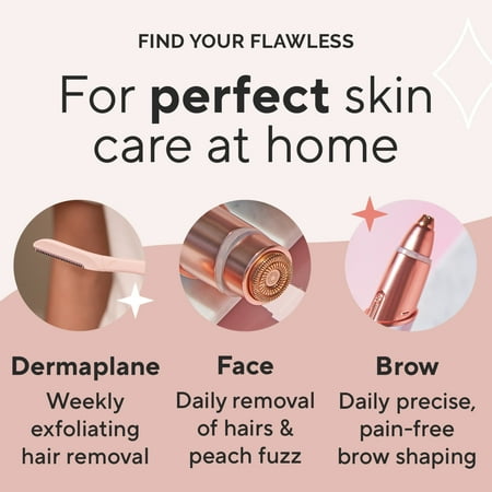 Flawless Brows Eyebrow Hair Remover - Rose